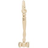 14K Gold Gavel Charm