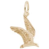 Gold Plate Flying Seagull Charm