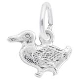 Sterling Silver Walking Duck Charm