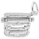 14K White Gold Typewriter Charm