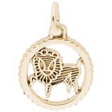 10K Gold Leo Charm