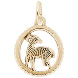 Gold Plate Aries Charm