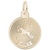 14K Gold Aries Charm