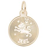 14K Gold Leo Charm