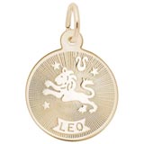 Gold Plate Leo Charm