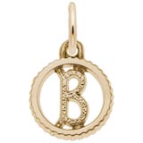 Gold Plate Initial B