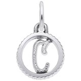 Sterling Silver Initial C