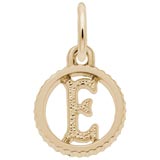 Gold Plate Initial E