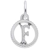 Sterling Silver Initial F