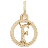 Gold Plate Initial F