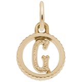 Gold Plate Initial G