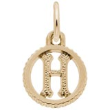 Gold Plate Initial H