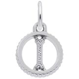 Sterling Silver Initial I