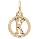 Gold Plate Initial K