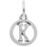 Sterling Silver Initial K