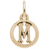 14K Gold Initial M