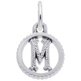 Sterling Silver Initial M