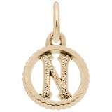 10K Gold Initial N