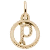 Gold Plate Initial P