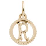 Gold Plate Initial R