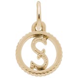 14K Gold Initial S
