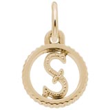 Gold Plate Initial S