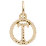 Gold Plate Initial T