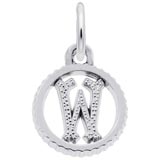 Sterling Silver Initial W