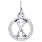 Sterling Silver Initial X