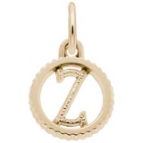 Gold Plate Initial Z