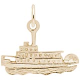 Gold Plate Memphis Riverboat Charm