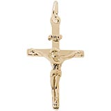 14K Gold Crucifix Cross Charm