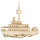 Gold Plate St Louis Riverboat Charm