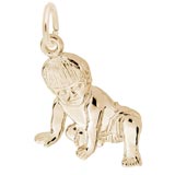 Gold Plate Baby Charm