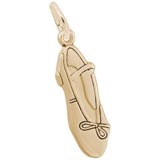 14K Gold Ballet Slipper Charm