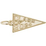Gold Plate Class of 2024 Charm
