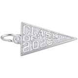 14K White Gold Class of 2025 Charm