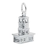 Sterling Silver Halifax Town Clock Charm