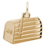 14K Gold Mailbox Charm