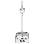 Sterling Silver Blizzard 2022 Shovel Charm