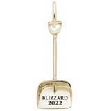 Gold Plate Blizzard 2022 Shovel Charm