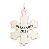 Gold Plate Blizzard 2022 Snowflake Charm