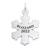 14K White Gold Blizzard 2022 Snowflake Charm