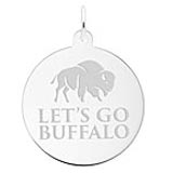 Sterling Silver Let’s Go Buffalo Charm
